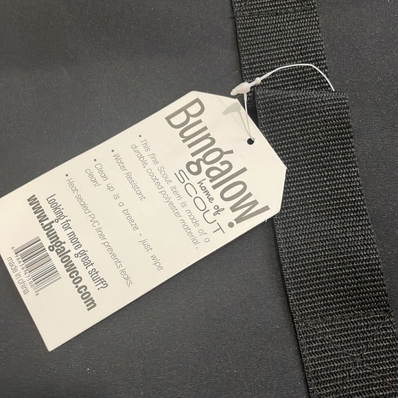 Scout bungalow solid black insulated potluck tote bag NEW - Picture 2 of 4